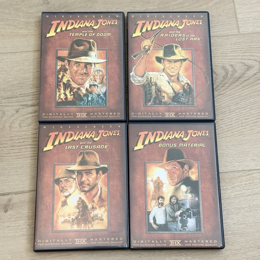 Indiana Jones Complete DVD Movie Collection Widescreen 4 Disc Box Set 2003 - Picture 5 of 6